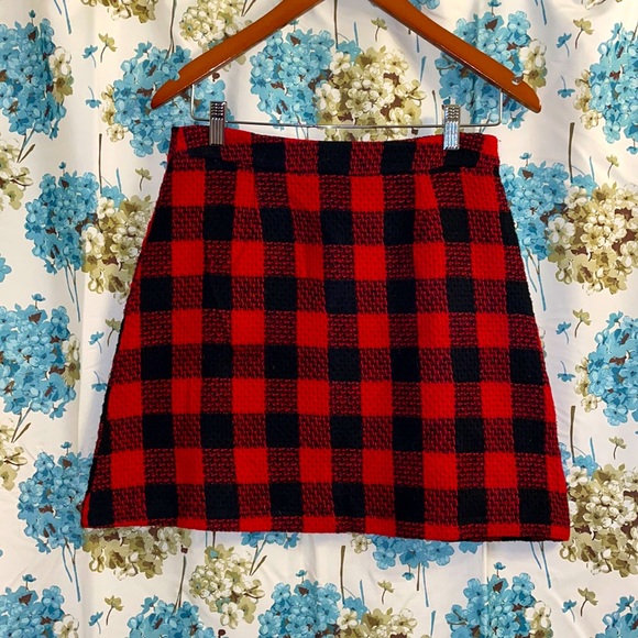 Choies Dresses & Skirts - Red plaid Academia tartan mini skirt